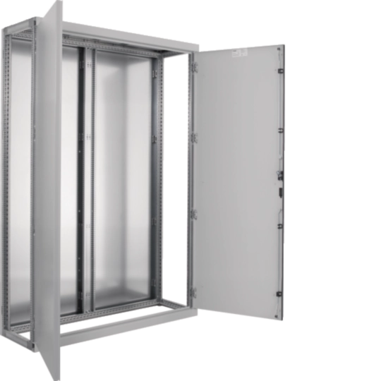 M-R1206018S - Armoire standard IP40 tôle recouvrement flasque entrée 2mm 1200x1800x600 RAL7035