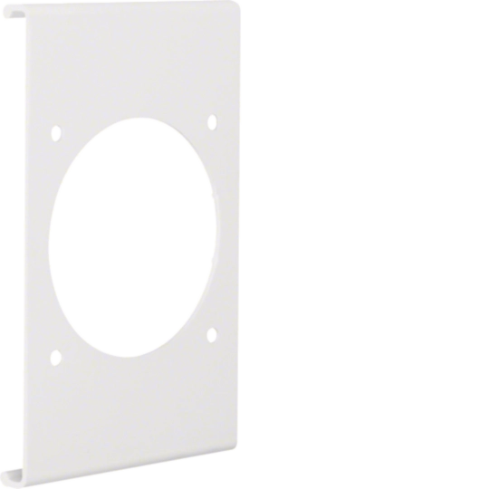 Blende CEE-Steckdose 70er Befestigungsspur PVC zu FB Oberteil 150mm verkehrsweiß
