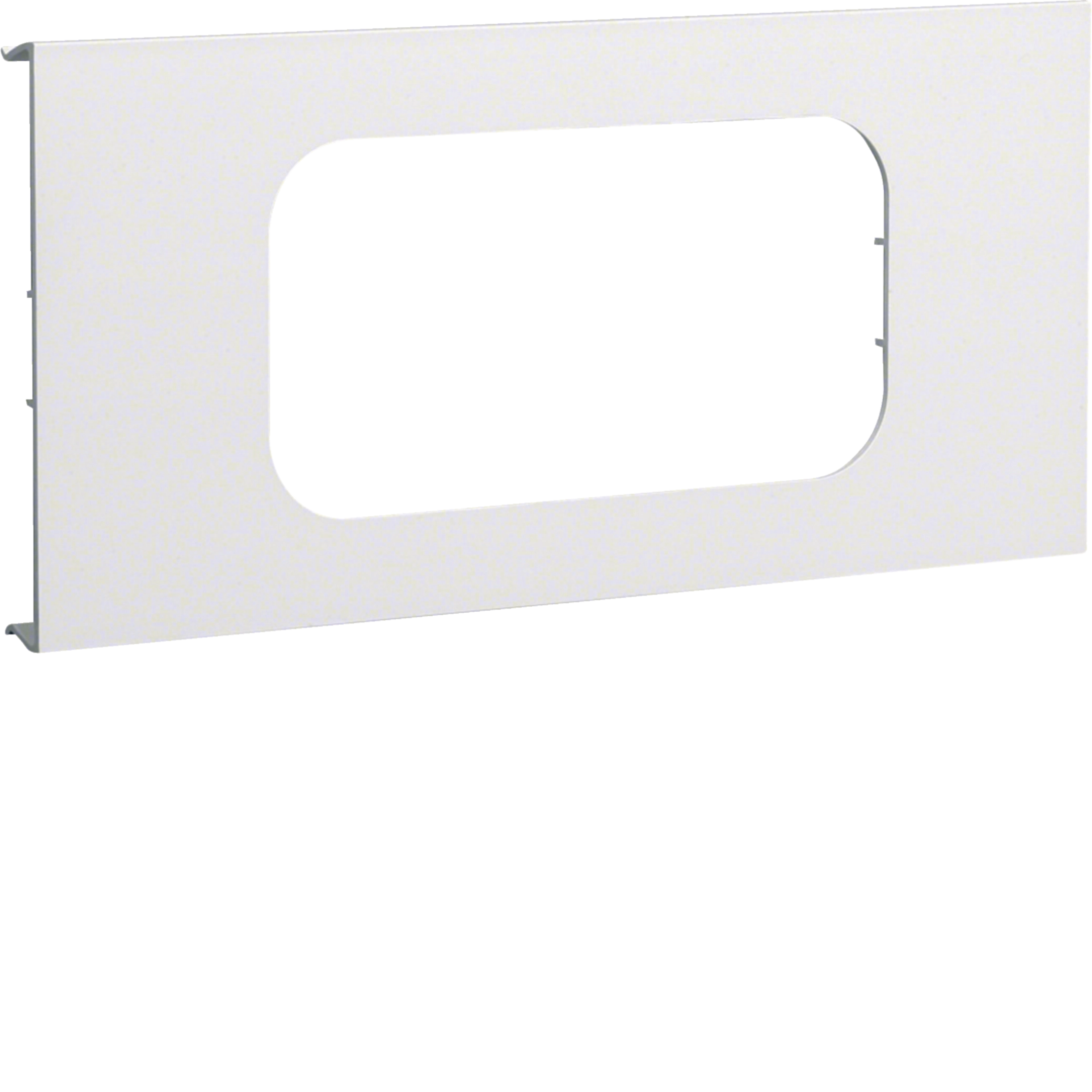 Blende 2-fach R18 für UP-Einsatz mit Rahmen BRA/S Oberteil 120mm verkehrsweiß