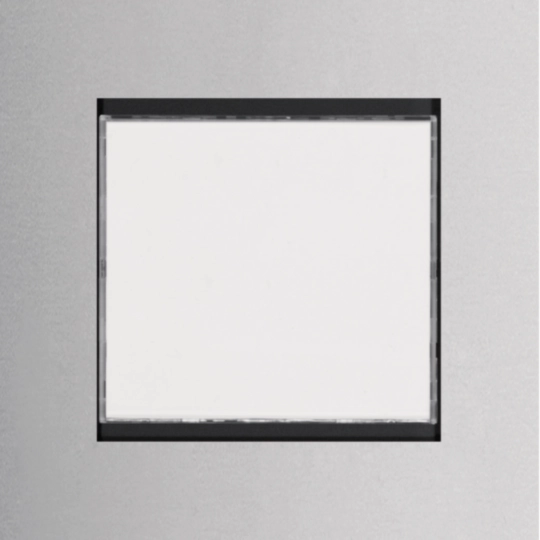 LED-Info Modul hinterleuchtet, 76×76 mm, EB Edelstahl modesta/modular