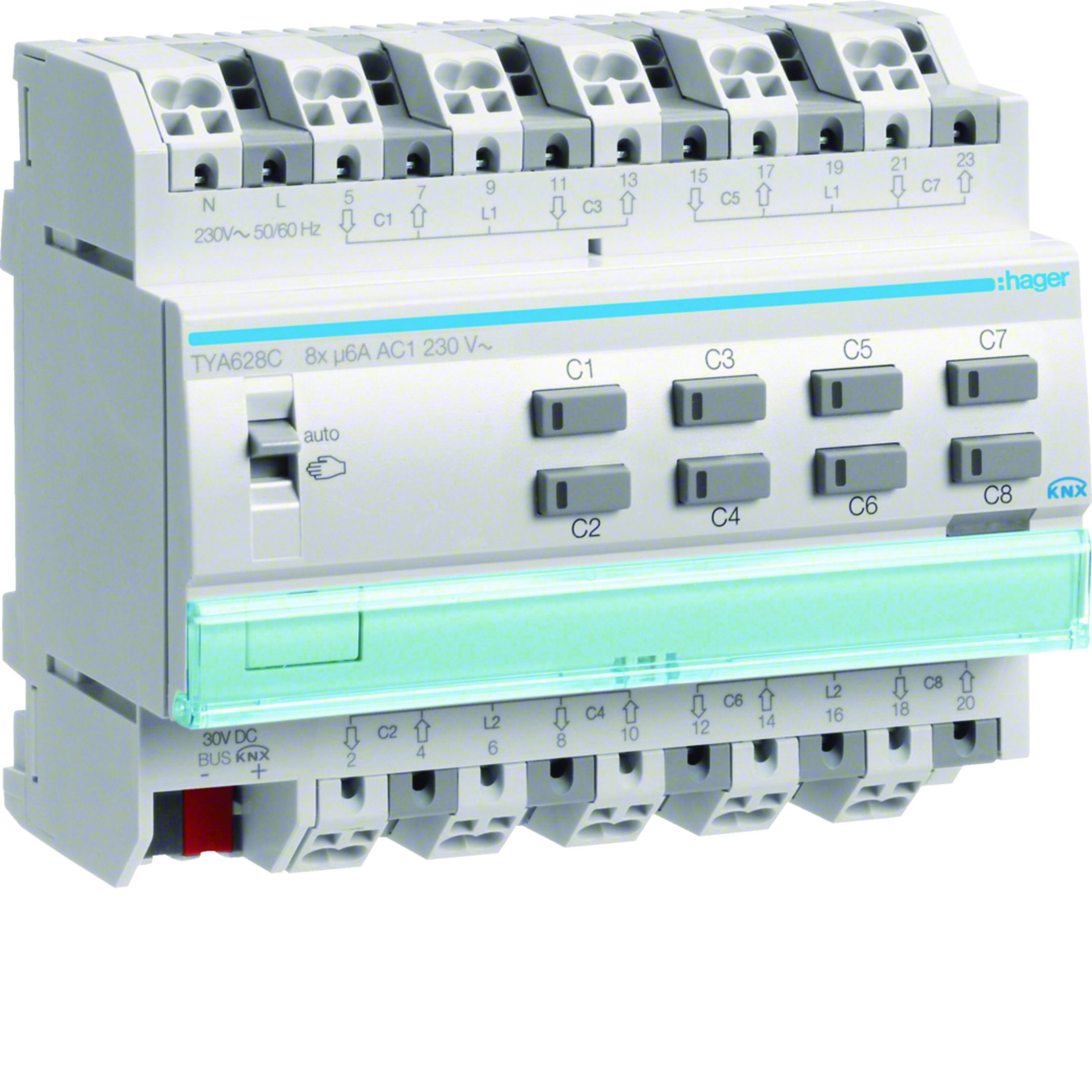 MOD.KNX+ TP VENEZ 8 OUT 6A AC1 230V - 6M