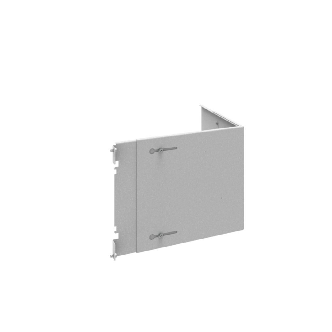 Elválasztólemez hátsó sarok magas készülékhez 4b forma 300mm x 300mm QuadroEvo Hager