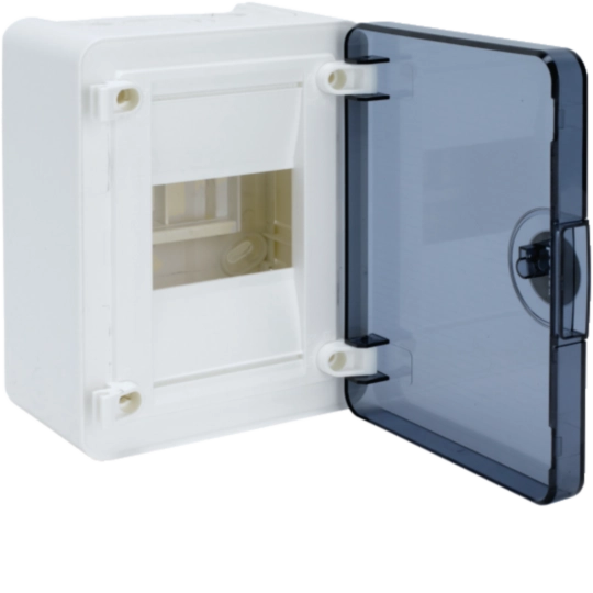 VS104TR - Coffret saillie 4 M porte transp.