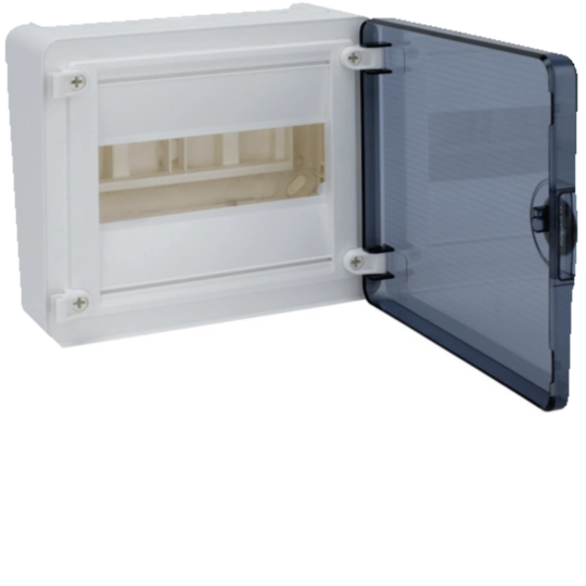 VS108TR - Coffret saillie 8 M porte transp.