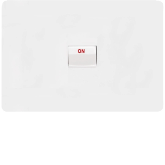 WBHCKSH1-MW - Allure Cooker switch 40A DP  Horiz MW