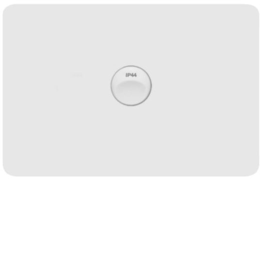 WBHWSH1-MW - Allure 1 Gang IP44 Plate Horiz MW