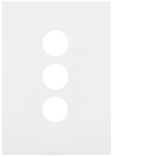 WBQSP3-MW - FIN 3 Gang Switch Plate MW