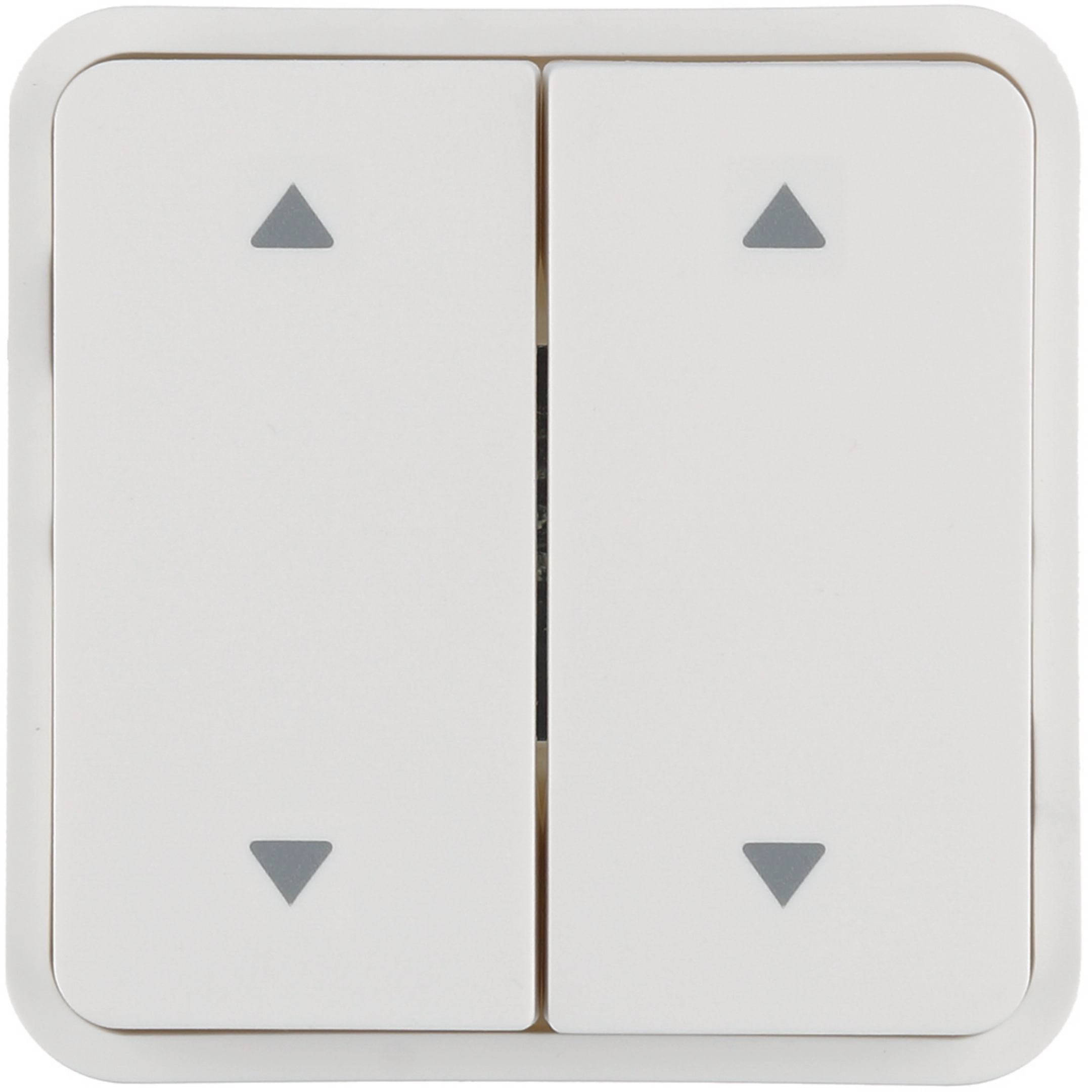 WNT974B - 2 touches Cubyko KNX pour 2 volets roulants coloris Blanc