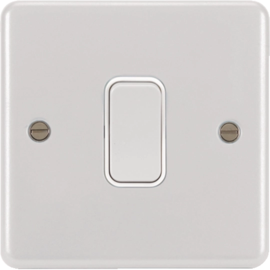 WPPS12W - 10AX 1 Gang 2 Way Wall Switch White