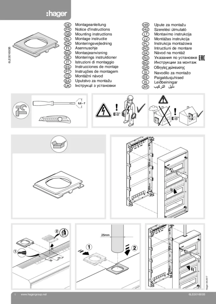 Obrázek Instalační příručka International 2020-01-01 | Hager
