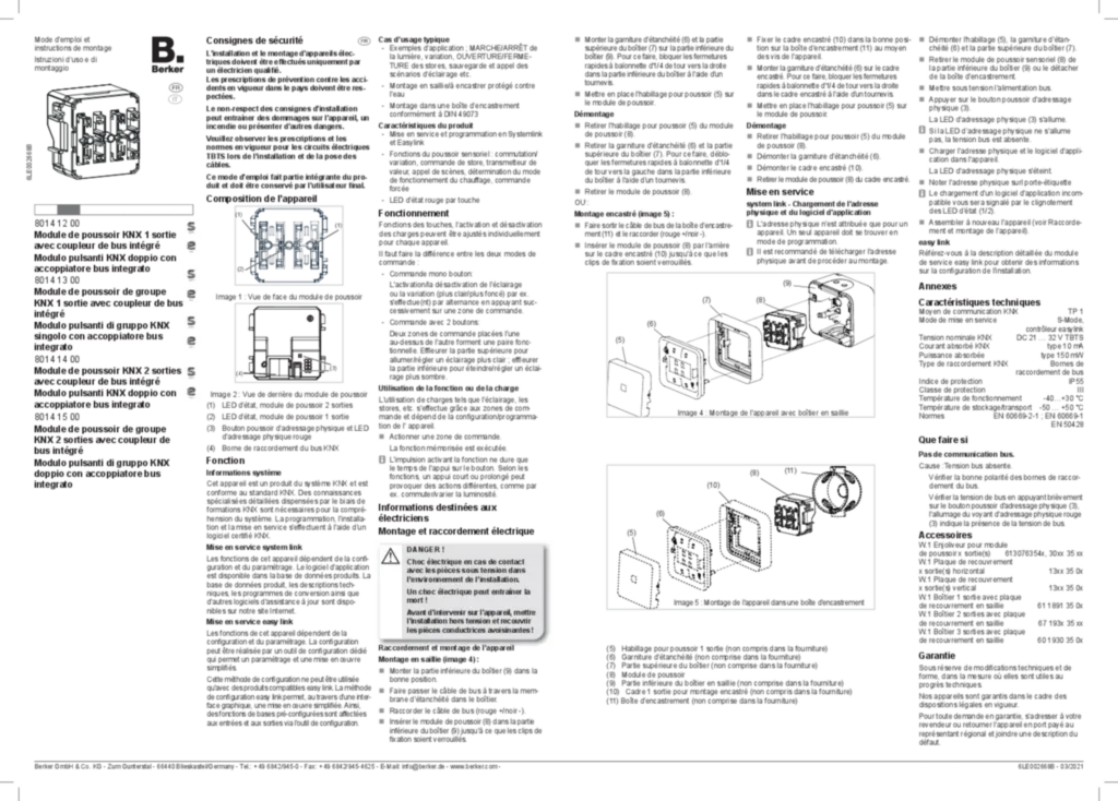Immagine Manuale di installazione fr-FR, it-IT 2021-09-29 | Hager Italia