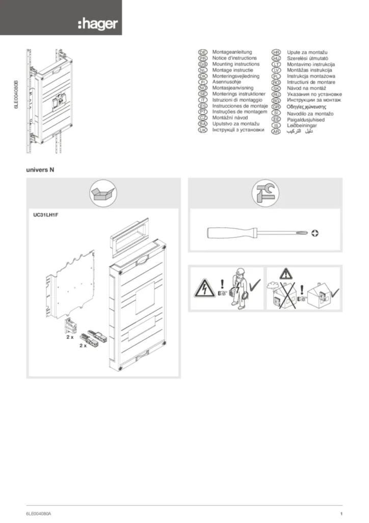 Montageanleitung universN