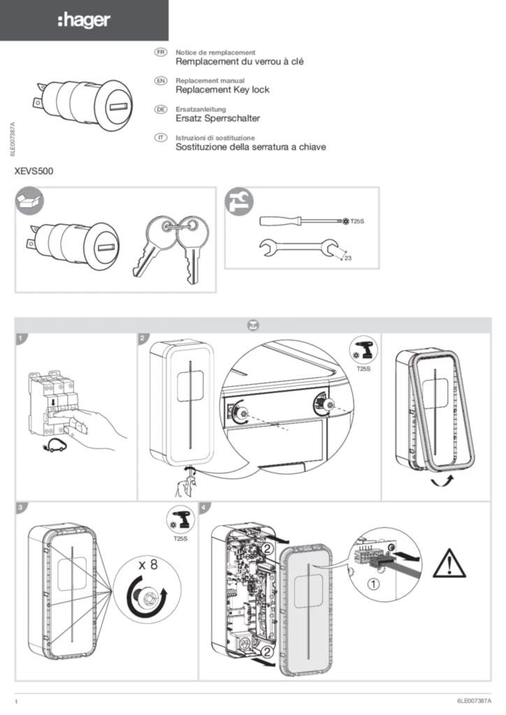 Zdjęcie Instrukcja montażu en-GB, fr-FR, de-DE, it-IT 2014-01-10 | Hager Polska