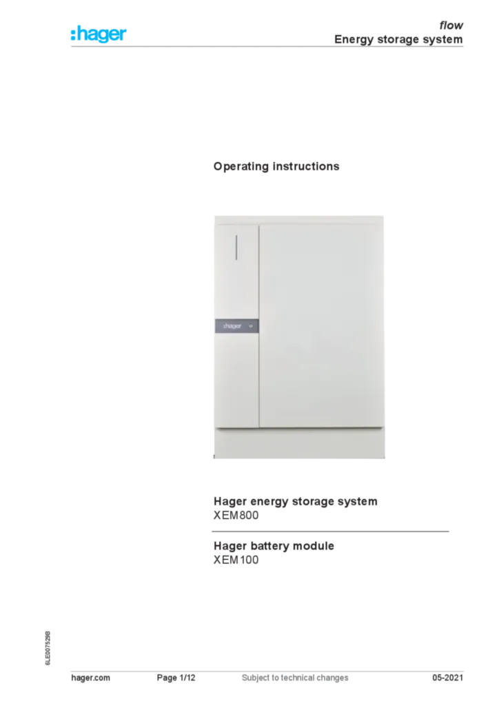 Bild Betriebsanleitung en-GB 2021-07-02 | Hager Deutschland