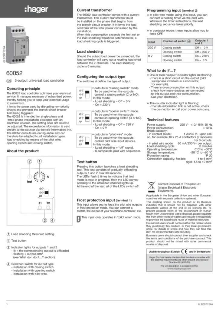 Immagine Manuale di installazione en-GB 2019-08-07 | Hager Italia