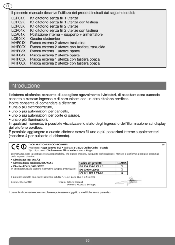 Bild notice Util Interphone Hager ISF3 | Hager Deutschland