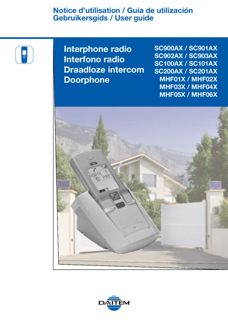 Image Notice Util Interphone Daitem ISF3 | Hager France