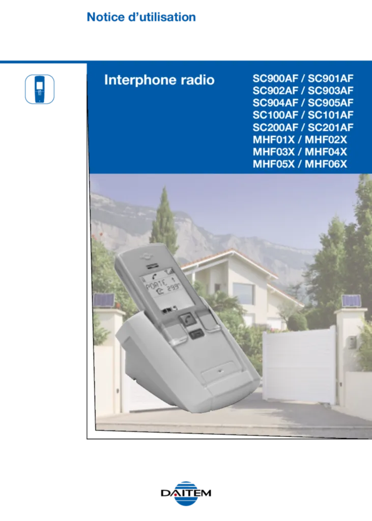 Image notice Util Interphone Dait ISF3 | Hager France