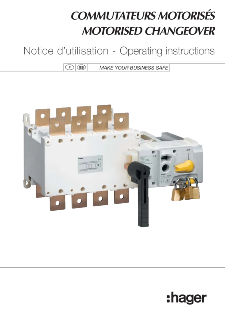 Imagem Commutateur motorisés HIB | Hager Portugal