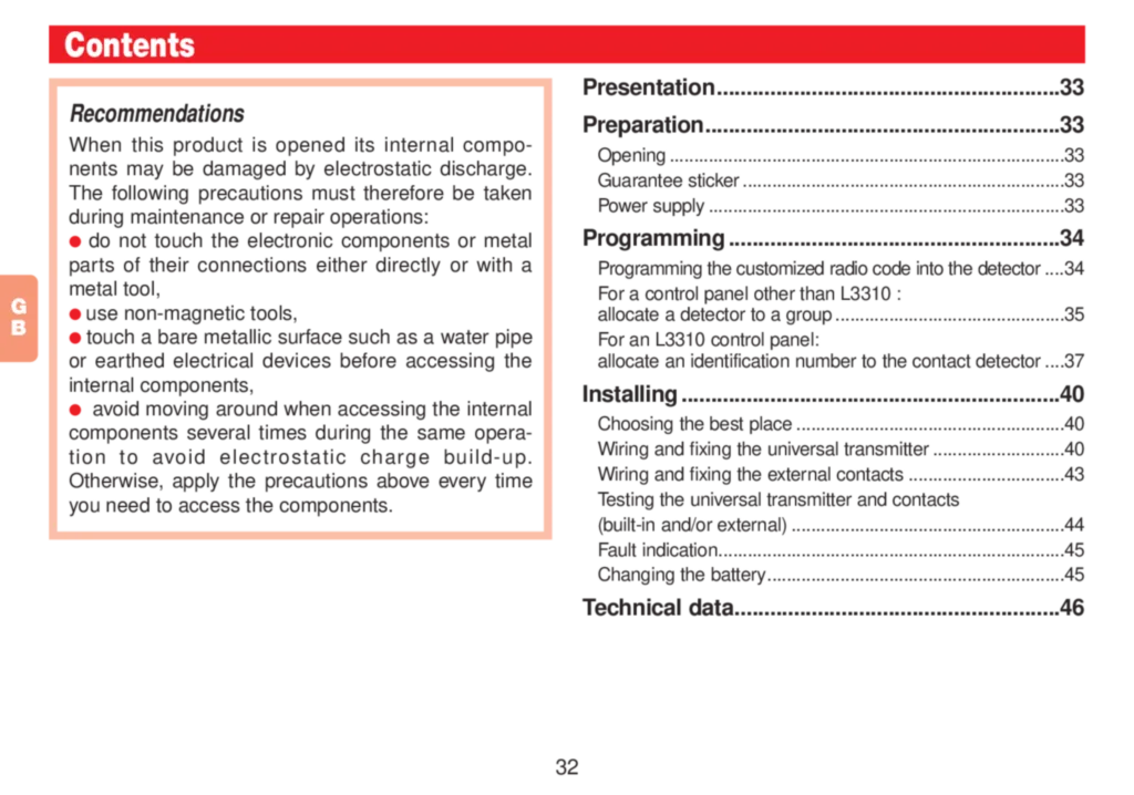 Image notice Inst Emet Univ Log L3264_L3265X | Hager France