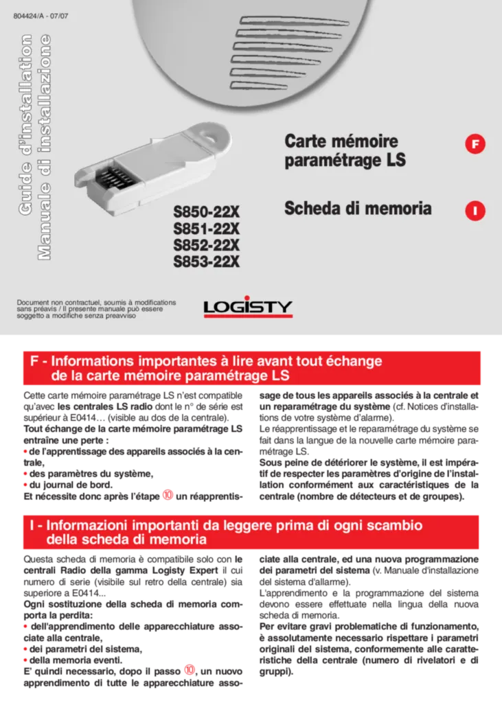 Image notice Instal Carte Site Logisty Multi | Hager France