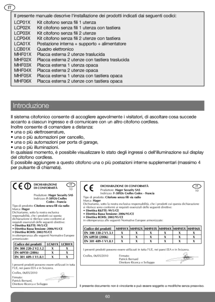 Bild notice Inst Interphone Hager ISF3 | Hager Deutschland