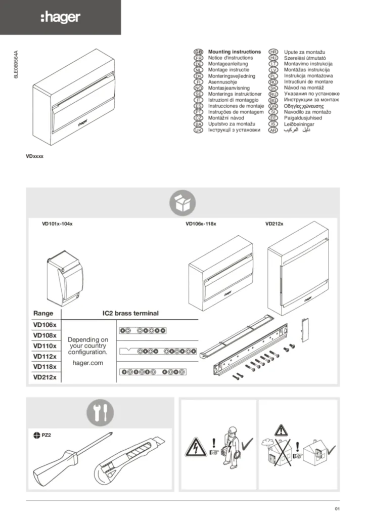 Εικόνα Installation manual International 2020-01-01 | Hager