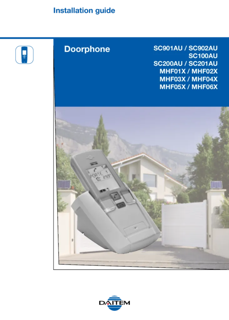 Image notice Inst Interphone Dait ISF3 | Hager France