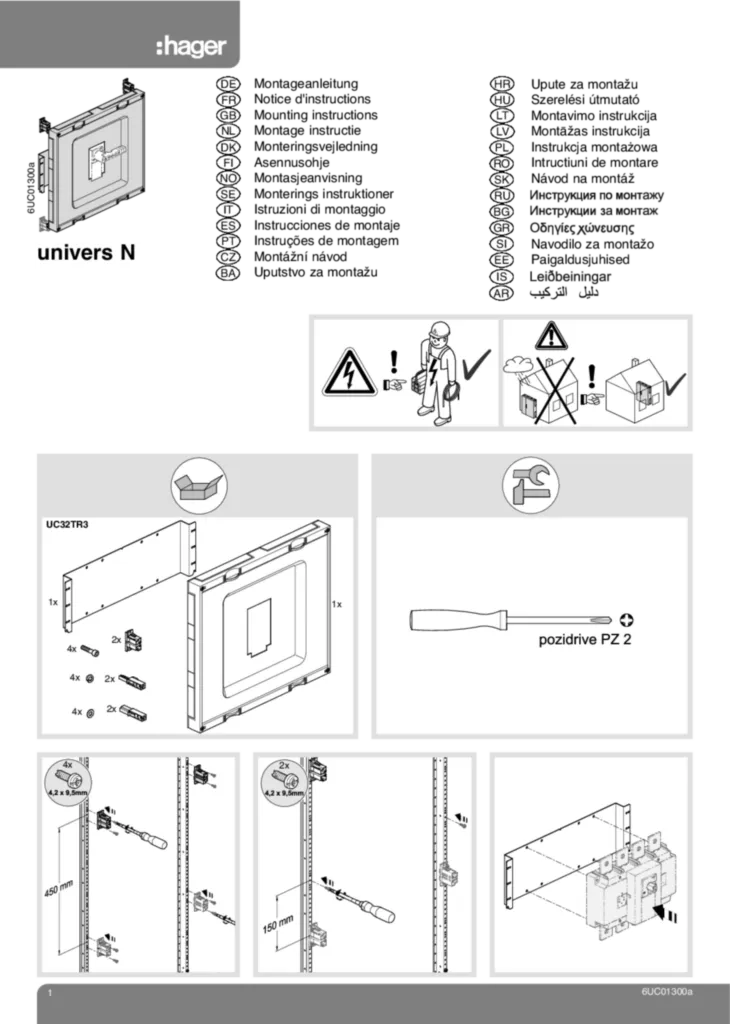 Afbeelding Installatiehandleiding International 2010-11-10 | Hager Nederland