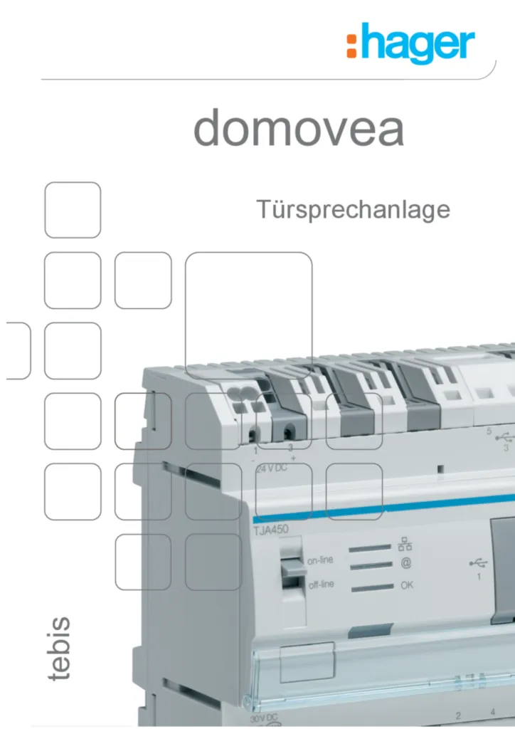 Bild Handbuch für Domovea - Türsprechanlage (DE, 2016-03) | Hager Deutschland