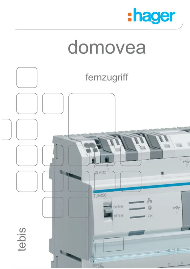 Bild Handbuch für Domovea - Fernzugriff (DE, 2013-02) | Hager Deutschland