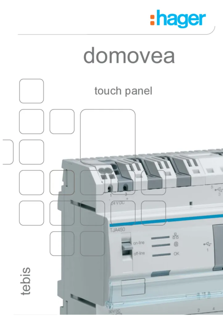 Image Documentation utilisateur touch panel domovea EN  | Hager