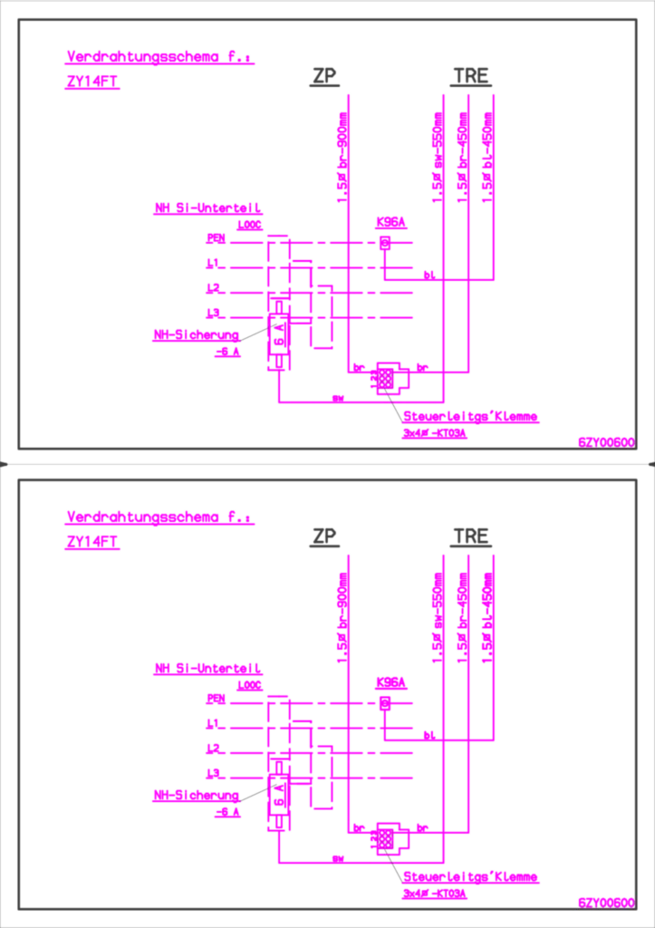 Bild Montageanleitung für ZY14FT - Bestückungspaket, univers Z, 1ZP, Stadtw.Frankfurt (Stand: 05.2007) | Hager Deutschland