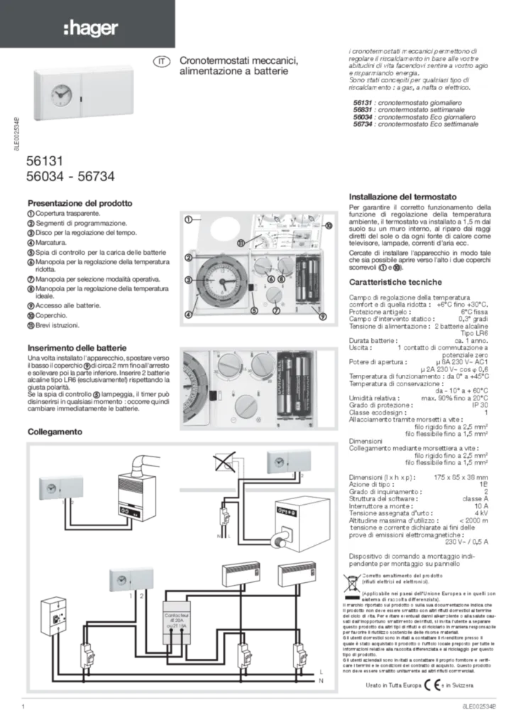 Immagine Manuale di installazione it-IT 2015-12-01 | Hager Italia