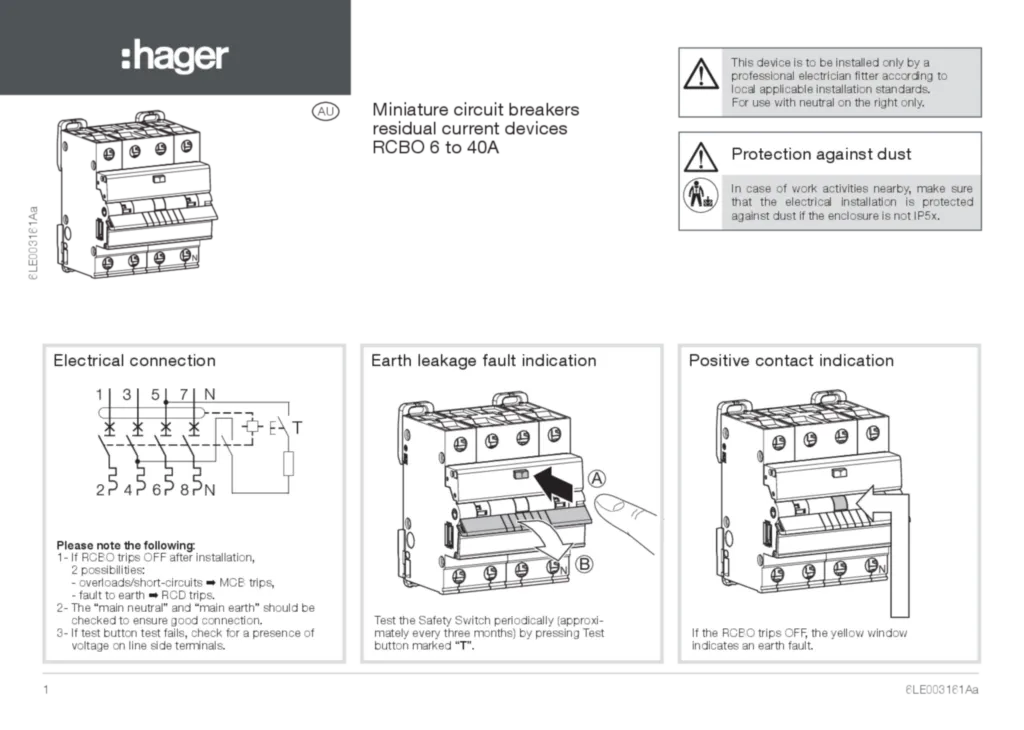 Image Installation manual en-GB 2017-06-15  | Hager Australia