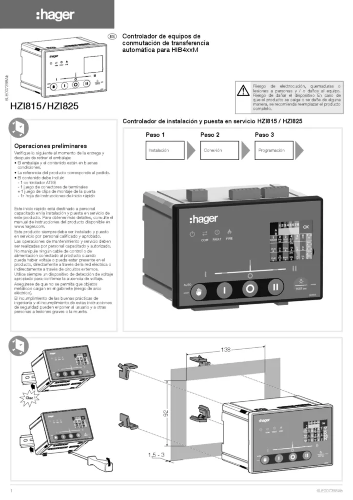 Imagen ID1_HZI815-HZI825_6LE007398Ab_ES_web.pdf | Hager España