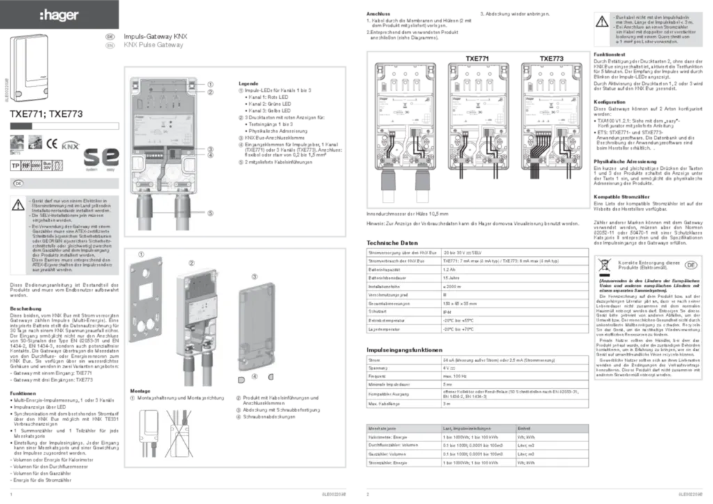Afbeelding Installatiehandleiding en-GB, de-DE, pl-PL 2015-04-22 | Hager Belgium