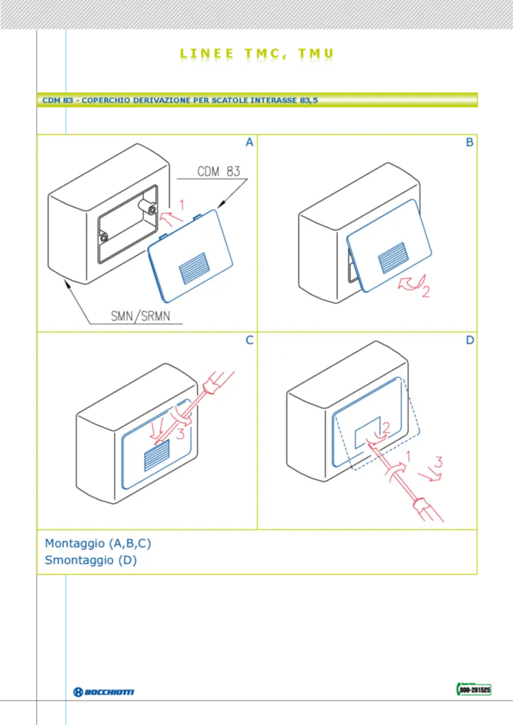 Immagine Istruzioni_di_montaggio_Bocchiotti_CDM83 | Hager Italia