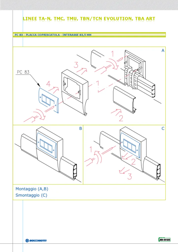 Immagine Istruzioni_di_montaggio_Bocchiotti_PC83 | Hager Italia