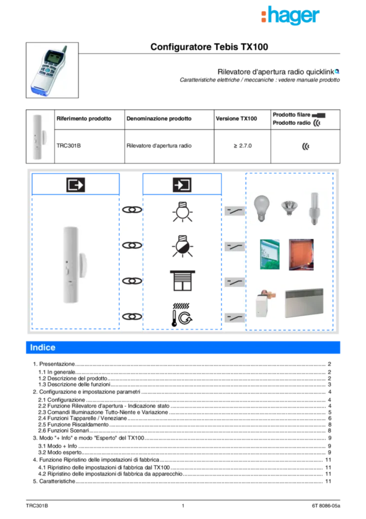 Immagine Descrizione delle funzioni it-IT 2012-03-30 | Hager Italia