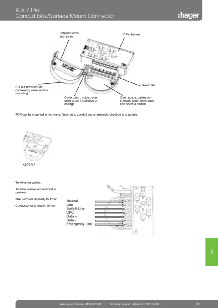 Image UK_KLIK_TDS_ConduitBox  | Hager