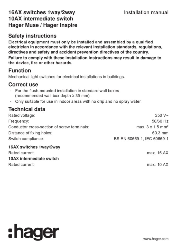 Image Manual for WGML1XX-WGCXL1XX - Switches, intermediate switch (EN, 2019-04)  | Hager