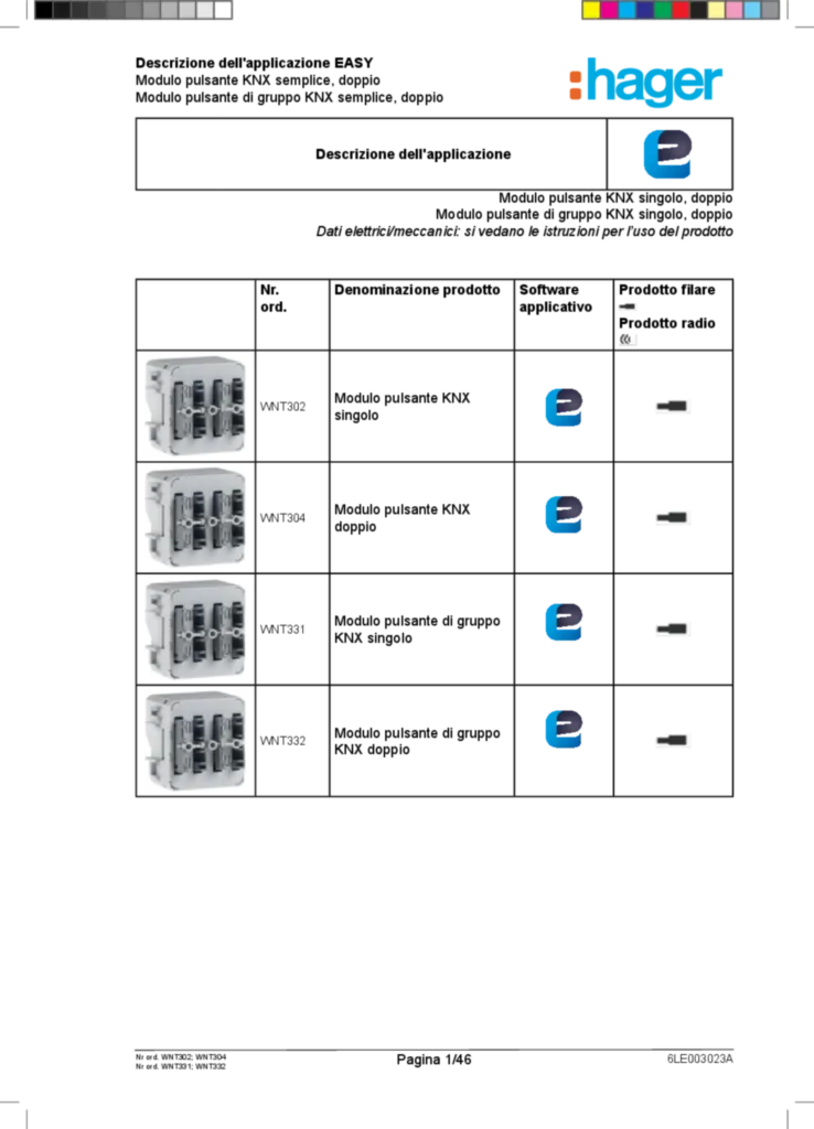 Bild Applikationsbeschreibung ETS für WNT30X-WNT33X - KNX Cubyko Taster-/Gruppentaster-Modul 1-/2fach, mit integriertem Busankoppler (IT, 2017-04) | Hager Deutschland