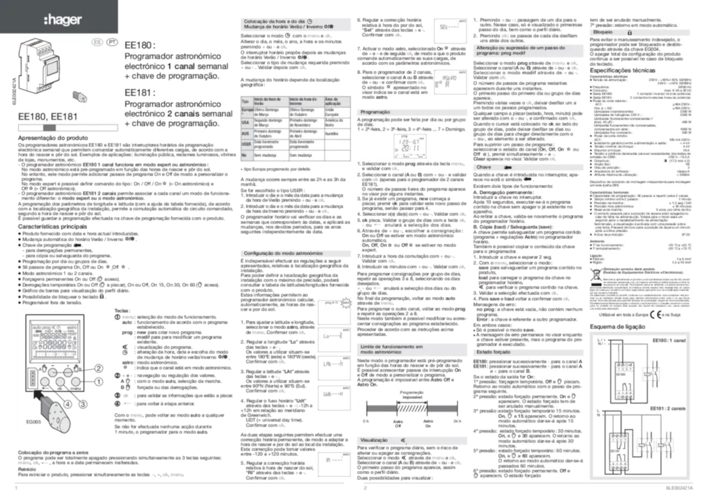 Imagem Manual de instalação es-ES, pt-PT 2020-01-01 | Hager Portugal