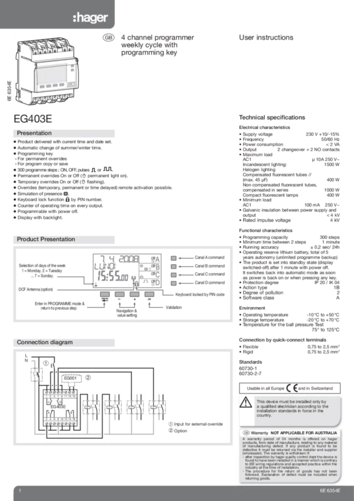 Afbeelding Installatiehandleiding en-GB 2020-01-01 | Hager Belgium