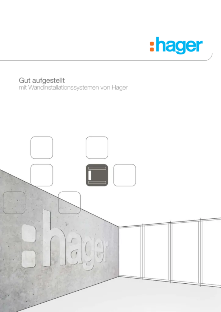 Bild Gut aufgestellt mit Wandinstallationssystemen von Hager | Hager Deutschland