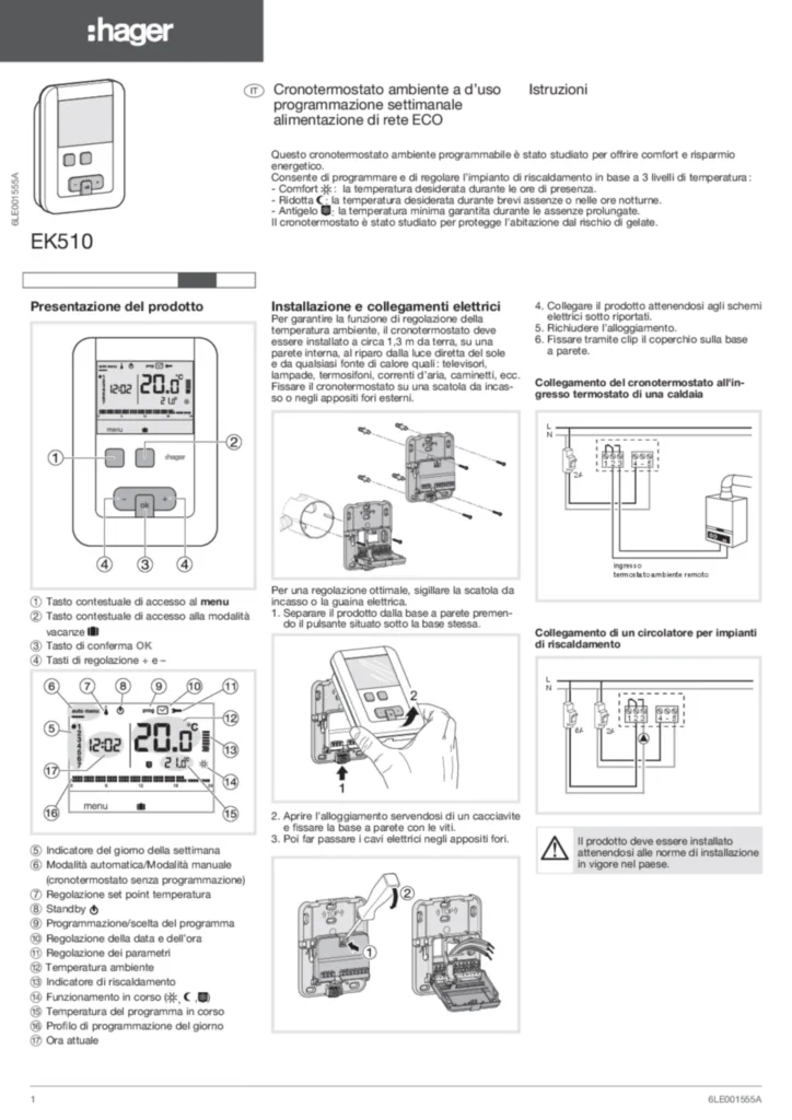 Bild Montageanleitung it-IT 2010-06-14 | Hager Deutschland