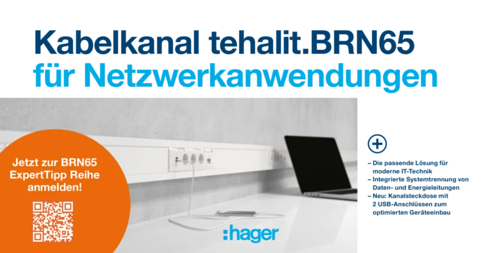Bild Kabelkanal tehalit.BRN65 | Hager Deutschland