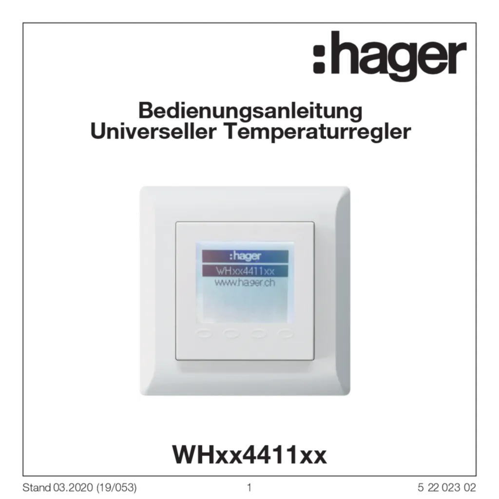Bild ka RTR mit Display A | Hager Schweiz