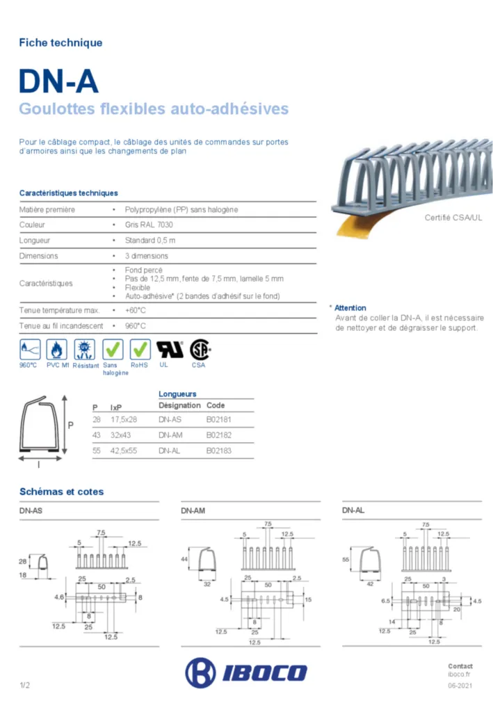 Image IBOCO_goulotte_flexible_auto_adhesive_1_compartiment_dn-a | Hager France